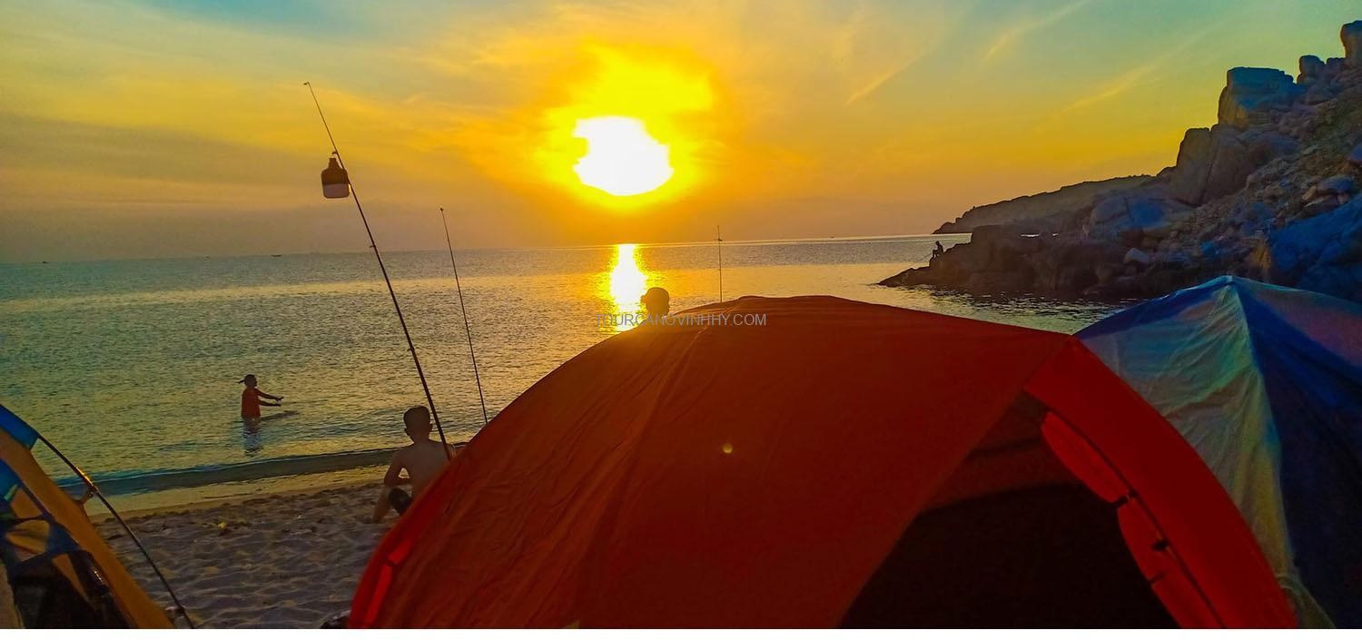 Camping Vĩnh Hy tại bãi nước ngọt Camping Vĩnh Hy tại bãi nước ngọt