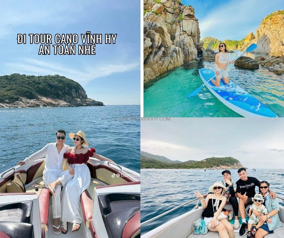 đi tour cano Vĩnh Hy an toàn nhé đi tour cano Vĩnh Hy an toàn nhé