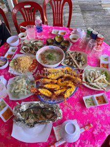 thực đơn tour cano Vĩnh Hy của tourcanovinhhy.com