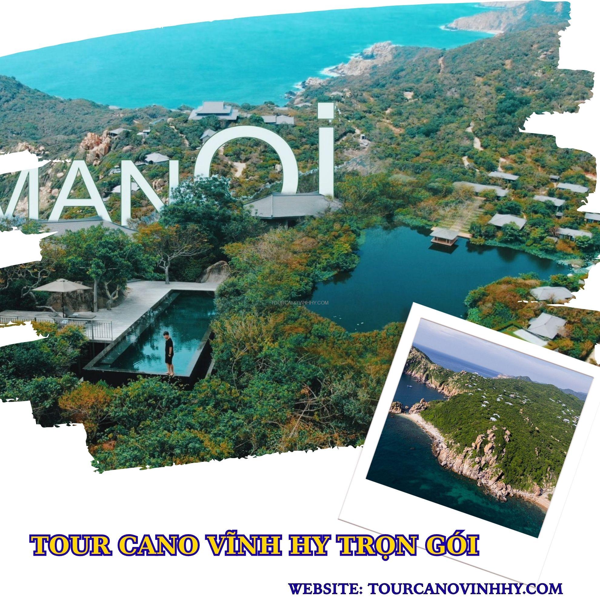 Góc nhìn đắt giá hướng về resort Amanoi khi tham quan vịnh từ trên cao