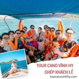tour cano Vĩnh Hy ghép khách lẻ